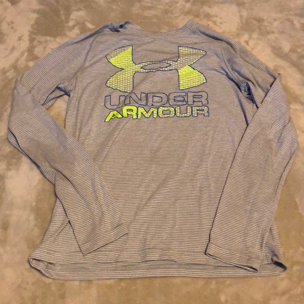Long sleeve grey stripe shirt
